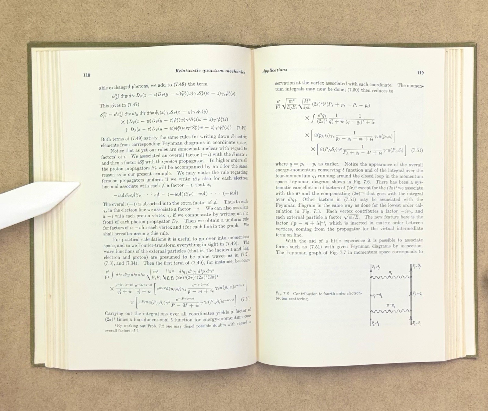 Vintage 1964 Relativistic Quantum Mechanics by Bjorken & Drell HCVG 1st Edition