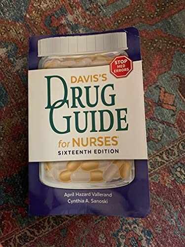 Davis’s Drug Guide for – Paperback, by April Hazard Vallerand – Acceptable r
