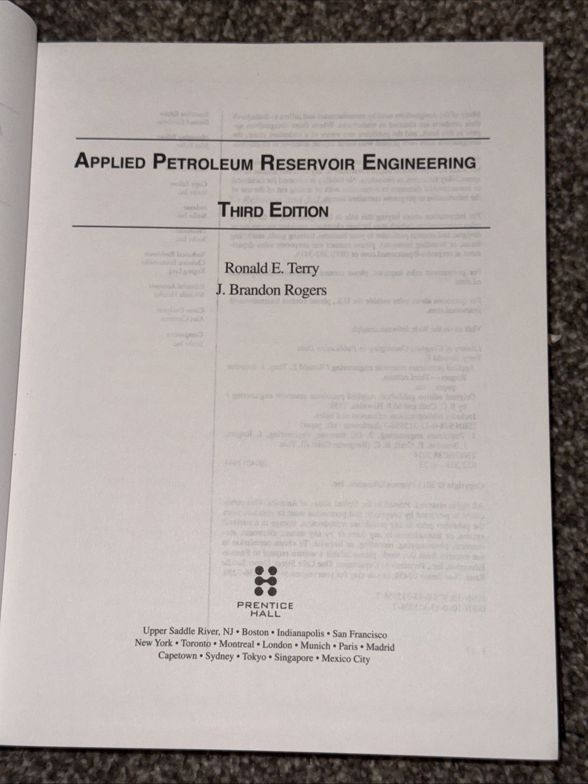 Applied Petroleum Reservoir Engineering by Ronald Terry and J. Rogers (2014,…