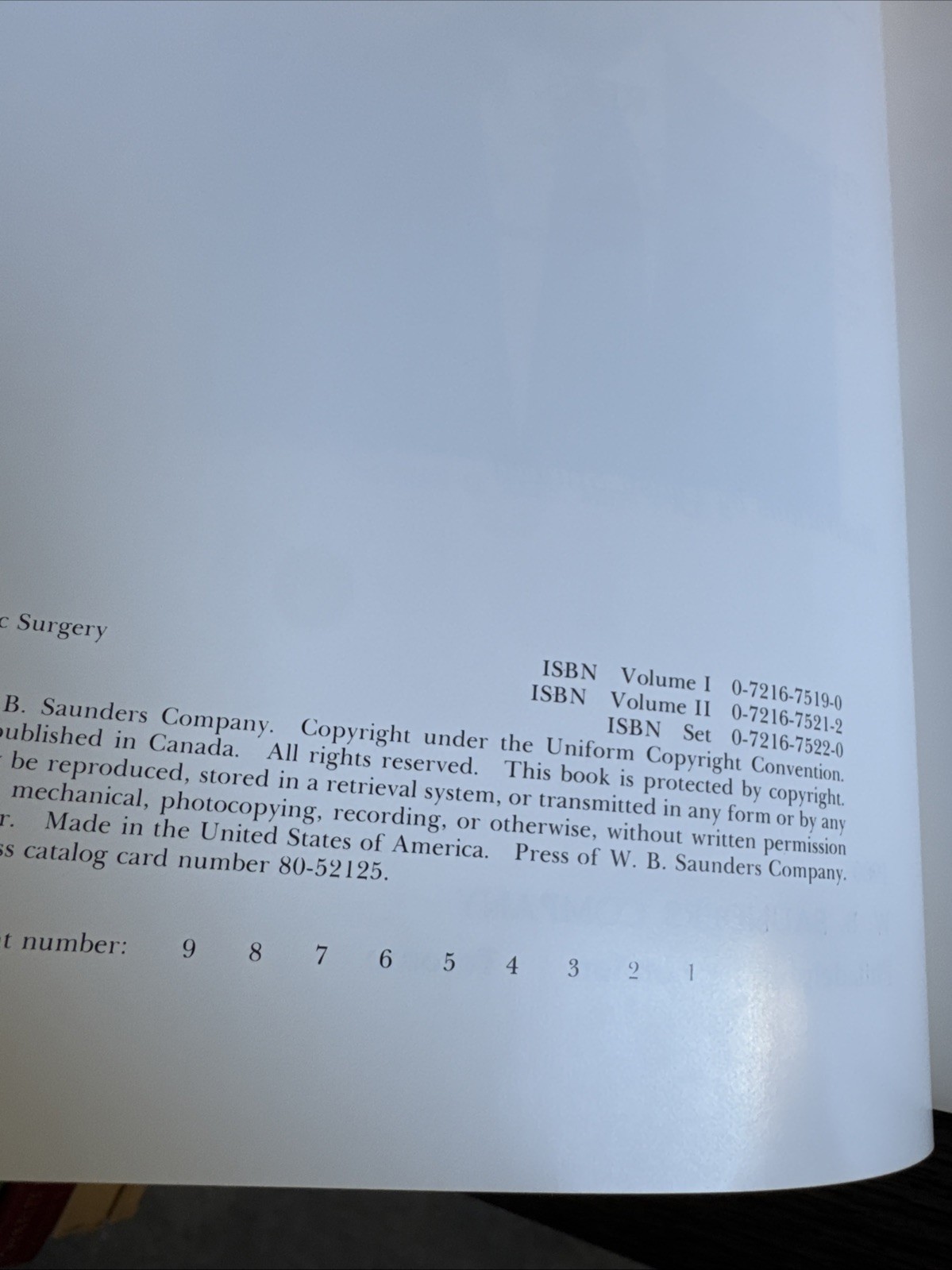 Aesthetic Plastic Surgery 2 Vol Set Thomas Rees 1980 Saunders Hardcover NICE
