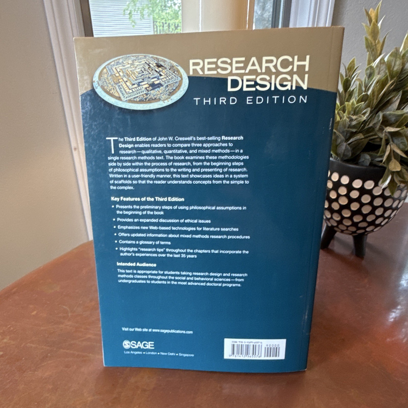 John W. Creswell Research Design 3rd Edition Paperback 2009 SAGE Textbook