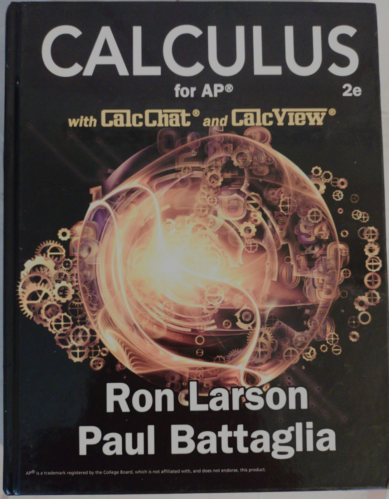 Calculus for AP, 2nd Edition, Calc Chat, Larson, VG, Hardcover