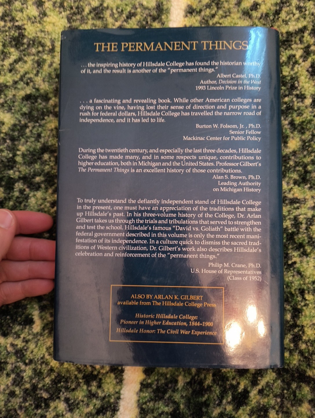 The Permanent Things: Hillsdale College, 1900-1994