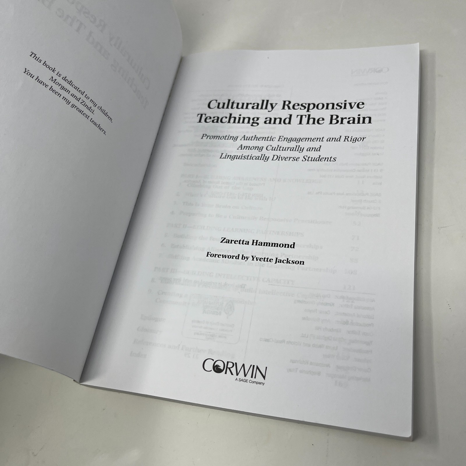 Culturally Responsive Teaching and The Brain by Zaretta Hammond – Paperback