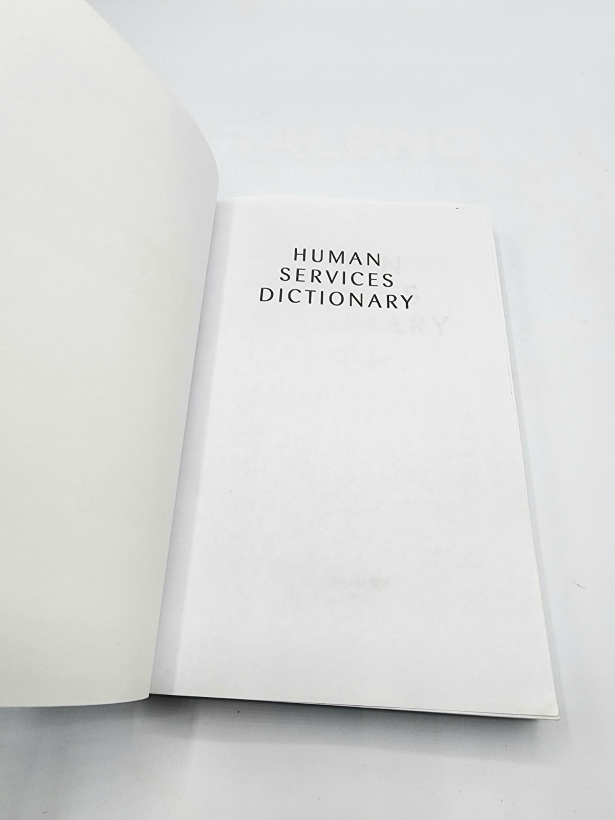 Human Services Dictionary – paperback, 9781583913741, Howard Rosenthal