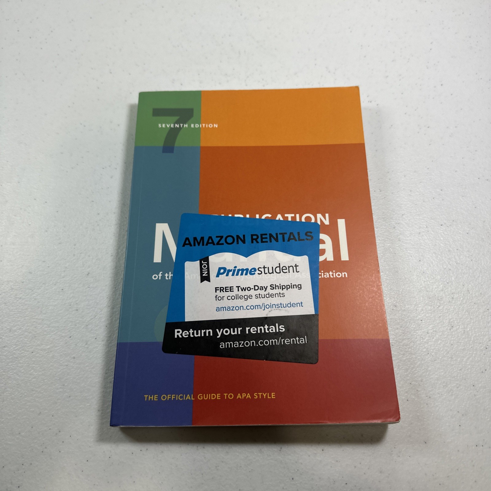 Publication Manual [OFFICIAL] 7th Edition of the American Psychological Associat