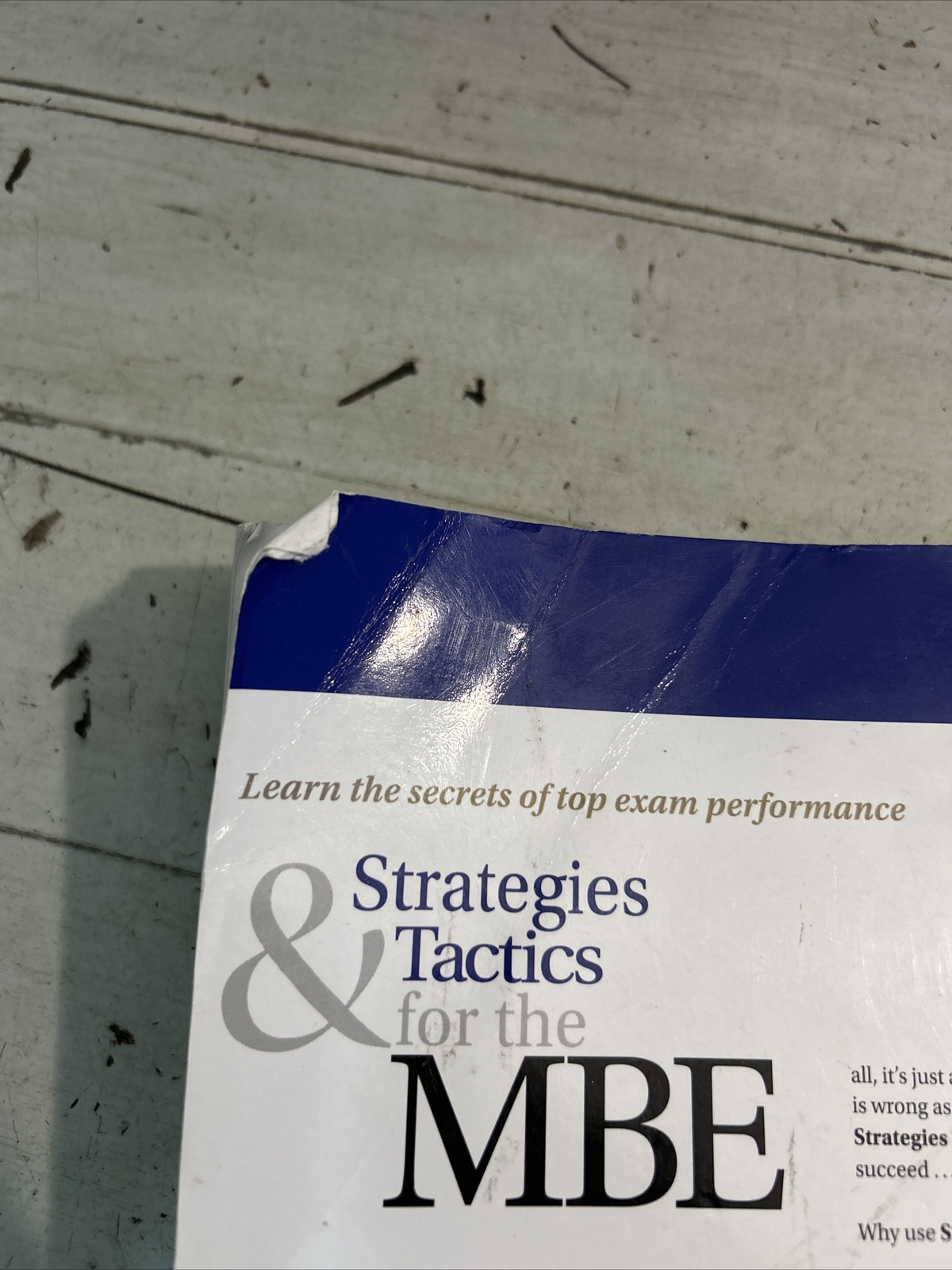 Strategies & Tactics for the MBE (Emanuel Bar Review) [Paperback] Steven L. Ema